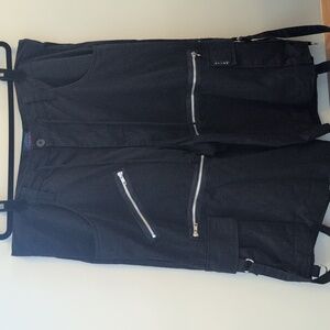 Tripp NYC Black Cargo Shorts with Zippers